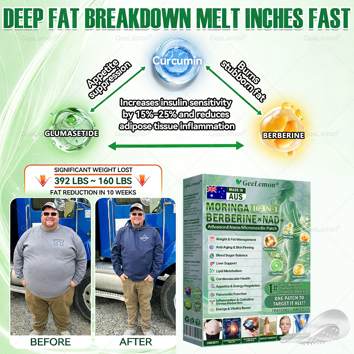 👉𝐆𝐞𝐞𝐋𝐞𝐦𝐨𝐧® 𝐌𝐨𝐫𝐢𝐧𝐠𝐚 · 𝐁𝐞𝐫𝐛𝐞𝐫𝐢𝐧𝐞 × 𝐍𝐀𝐃+ 𝟏𝟎-𝐢𝐧-𝟏 𝐀𝐝𝐯𝐚𝐧𝐜𝐞𝐝 𝐍𝐚𝐧𝐨 𝐌𝐢𝐜𝐫𝐨𝐧𝐞𝐞𝐝𝐥𝐞 𝐏𝐚𝐭𝐜𝐡 — 🇺(𝐉𝐮𝐬𝐭 𝐨𝐧𝐜𝐞 𝐚 𝐝𝐚𝐲, 𝐯𝐢𝐬𝐢𝐛𝐥𝐞 𝐜𝐡𝐚𝐧𝐠𝐞𝐬 𝐢𝐧 𝟕 𝐝𝐚𝐲𝐬）𝘽𝙚𝙧𝙗𝙚𝙧𝙞𝙣𝙚 + 𝙈𝙤𝙧𝙞𝙣𝙜𝙖 𝙁𝙤𝙧𝙢𝙪𝙡𝙖 ✅ 𝐅𝐨𝐫 𝐨𝐛𝐞𝐬𝐢𝐭𝐲, 𝗟𝗼𝗼𝘀𝗲 𝘀𝗸𝗶𝗻,𝐝𝐢𝐚𝐛𝐞𝐭𝐞𝐬, 𝐬𝐥𝐞𝐞𝐩 𝐚𝐩𝐧𝐞𝐚, 𝐣𝐨𝐢𝐧𝐭 𝐢𝐬𝐬𝐮𝐞𝐬, 𝐚𝐧𝐝 𝐦𝐨𝐫𝐞 💥