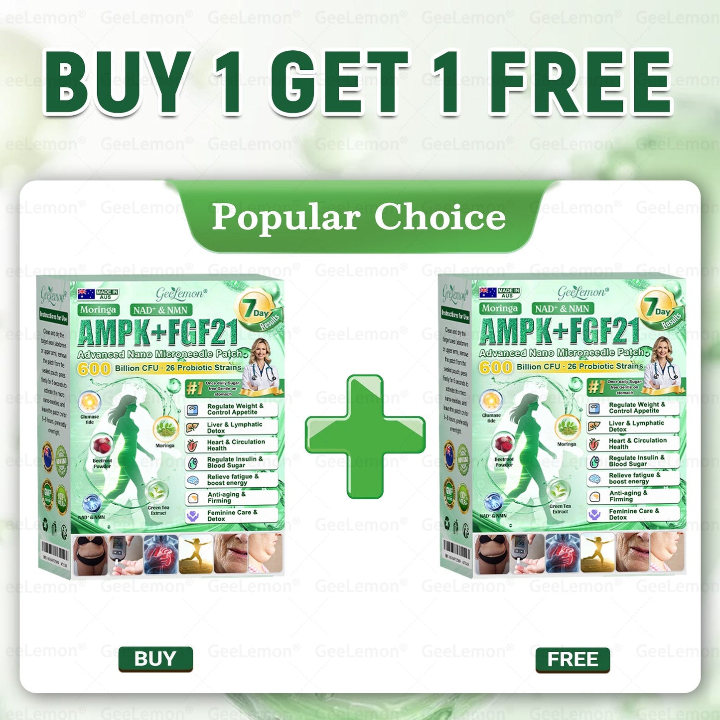 👩‍⚕️🎁𝐆𝐄𝐄𝐋𝐄𝐌𝐎𝐍® 𝐌𝐨𝐫𝐢𝐧𝐠𝐚 · 𝐀𝐌𝐏𝐊+𝐅𝐆𝐅𝟐𝟏 𝐍𝐚𝐧𝐨 𝐌𝐢𝐜𝐫𝐨𝐧𝐞𝐞𝐝𝐥𝐞 𝐏𝐚𝐭𝐜𝐡 (Just once a day, visible changes in 7 days) ✅ For obesity, loose skin, diabetes, and more.