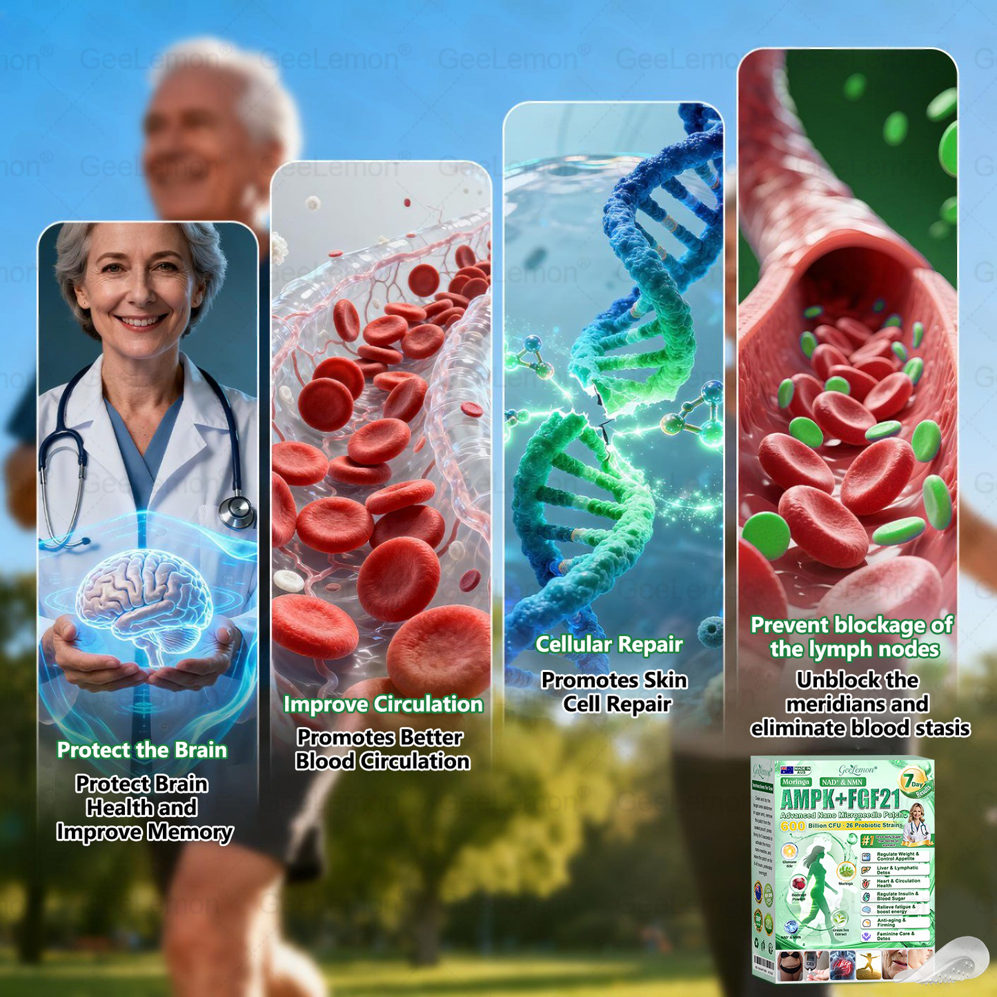 👩‍⚕️🎁𝐆𝐄𝐄𝐋𝐄𝐌𝐎𝐍® 𝐌𝐨𝐫𝐢𝐧𝐠𝐚 · 𝐀𝐌𝐏𝐊+𝐅𝐆𝐅𝟐𝟏 𝐍𝐚𝐧𝐨 𝐌𝐢𝐜𝐫𝐨𝐧𝐞𝐞𝐝𝐥𝐞 𝐏𝐚𝐭𝐜𝐡 (Just once a day, visible changes in 7 days) ✅ For obesity, loose skin, diabetes, and more.